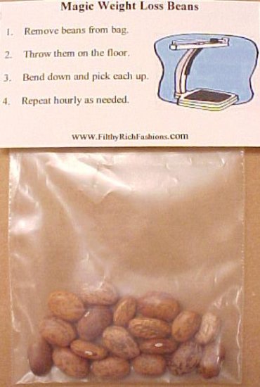 Novelty Magic Weight Loss Beans Exercise Diet Gag Gift