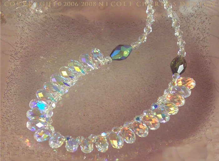 C O L E T T E - - Swarovski Austrian Crystal Briolette Choker