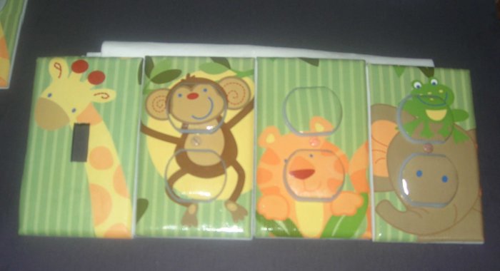 light switch covers m/w NOJO JUNGLE BABIES