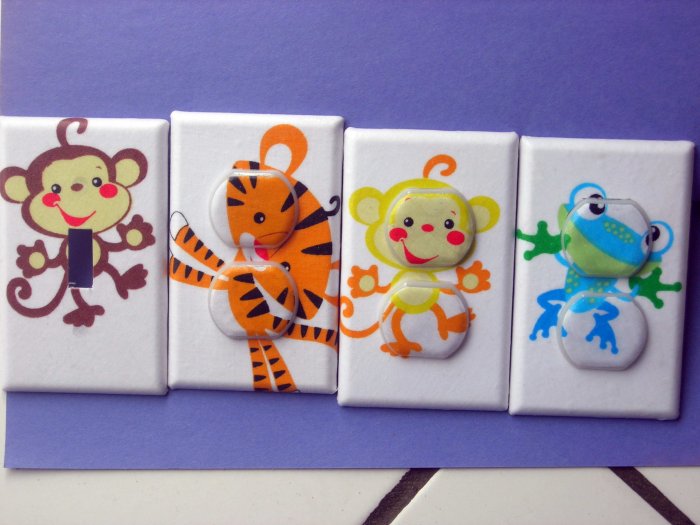 LIGHT SWITCH COVERS M/W FISHER PRICE RAINFOREST