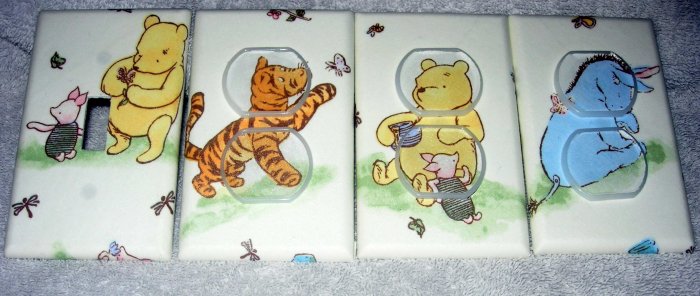 Light switch and outlet covers M/W Classic winnie the pooh