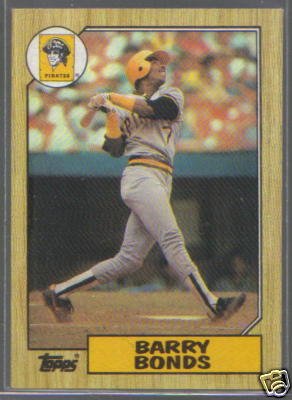 Barry Bonds 1987 Topps #320 Rookie Card Mint
