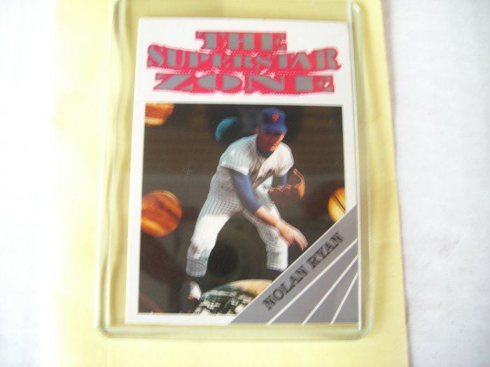 NOLAN RYAN 1990 Insert Card "The Superstar Zone" NM