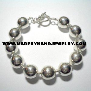 .950 Silver Bracelet with Silver Balls *EMAIL SIZE FOR AVAILABILITY AND PRICE*