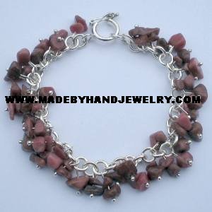 .950 Silver Bracelet with Clorodosite *EMAIL SIZE FOR AVAILABILITY AND PRICE*