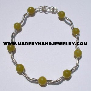 .950 Silver Bracelet with Serpentine *EMAIL SIZE FOR AVAILABILITY AND PRICE*