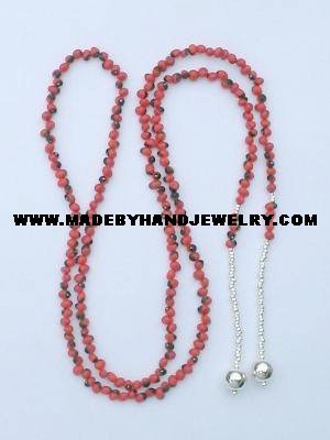 .950 Silver Necklace with Huayruro Seeds *EMAIL SIZE FOR AVAILABILITY AND PRICE*