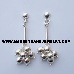 .950 Pure Silver Earrings (No. 6)