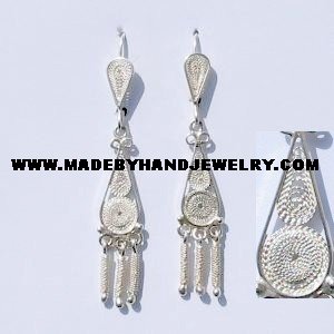 .950 Pure Silver Earrings