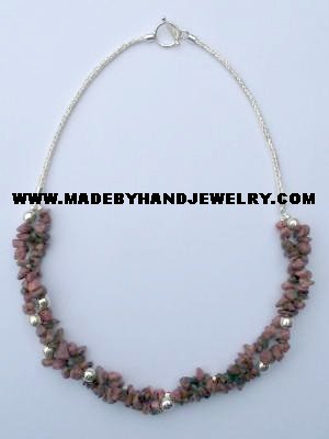 .950 Silver Necklace with Jasper *EMAIL SIZE FOR AVAILABILITY AND PRICE*
