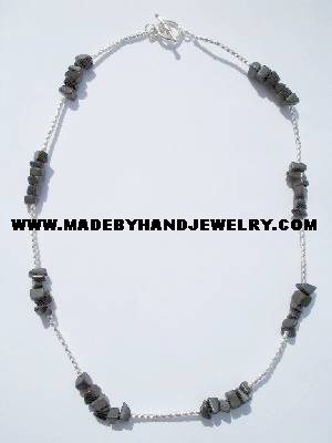 .950 Silver Necklace with Black Onyx *EMAIL SIZE FOR AVAILABILITY AND PRICE*