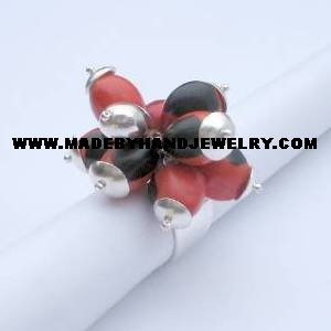 Handmade .950 Silver Ring with Huayruros