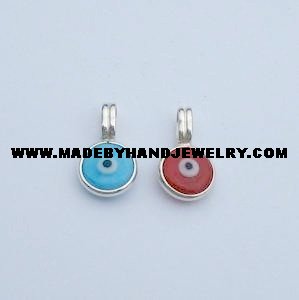 .950 Silver Pendant with Murano