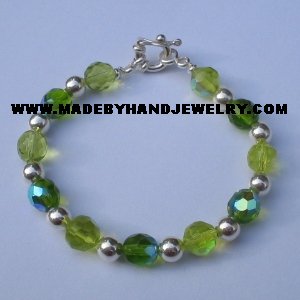 .950 Silver Bracelet with Various colored Murano *EMAIL SIZE FOR AVAILABILITY AND PRICE*
