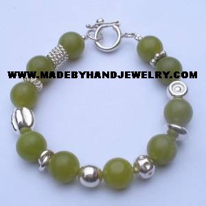 .950 Silver Bracelet with Serpentine *EMAIL SIZE FOR AVAILABILITY AND PRICE*