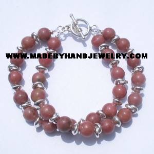 .950 Silver Bracelet with Clorodosite *EMAIL SIZE FOR AVAILABILITY AND PRICE*
