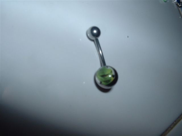 Logo Belly Ring Kermit The Frog Muppets 14G Bar
