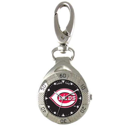 GAME TIME CINCINNATI REDS CLIP ON WATCH GRANDSTAND SERIES FREE SHIPPING LIFETIME WARRANTY