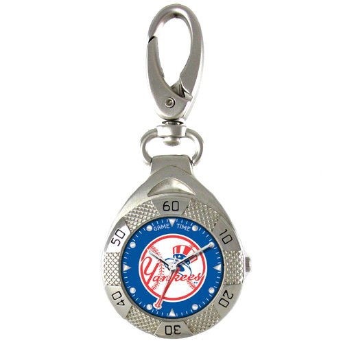 GAME TIME NEW YORK YANKEES (TOP HAT) CLIP ON WATCH GRANDSTAND SERIES FREE SHIPPING