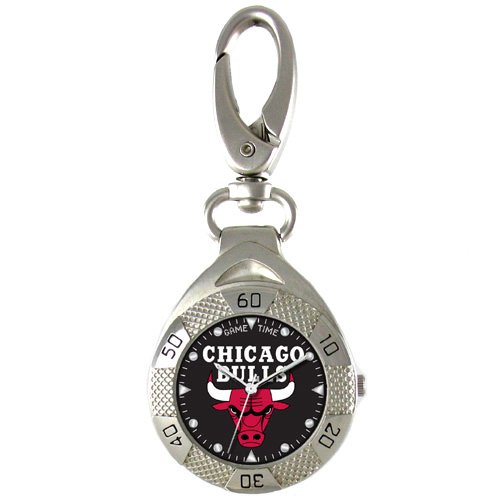 GAME TIME CHICAGO BULLS CLIP ON WATCH GRANDSTAND SERIES FREE SHIPPING LIFETIME WARRANTY