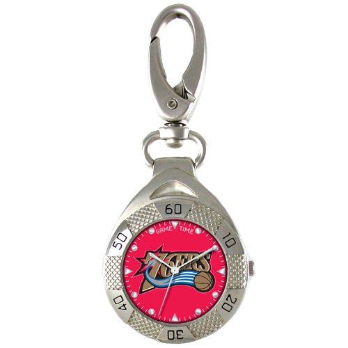 GAME TIME PHILADELPHIA 76ERS CLIP ON WATCH GRANDSTAND SERIES FREE SHIPPING LIFETIME WARRANTY