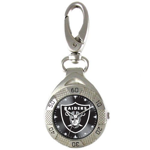 GAME TIME OAKLAND RAIDERS CLIP ON WATCH GRANDSTAND SERIES FREE SHIPPING LIFETIME WARRANTY