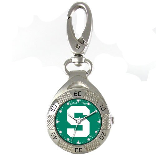 GAME TIME MICHIGAN STATE SPARTANS CLIP ON WATCH GRANDSTAND SERIES FREE SHIPPING LIFETIME WARRANTY