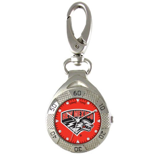GAME TIME NEW MEXICO LOBOS CLIP ON WATCH GRANDSTAND SERIES FREE SHIPPING LIFETIME WARRANTY