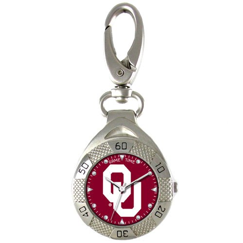GAME TIME OKLAHOMA SOONERS CLIP ON WATCH GRANDSTAND SERIES FREE SHIPPING LIFETIME WARRANTY