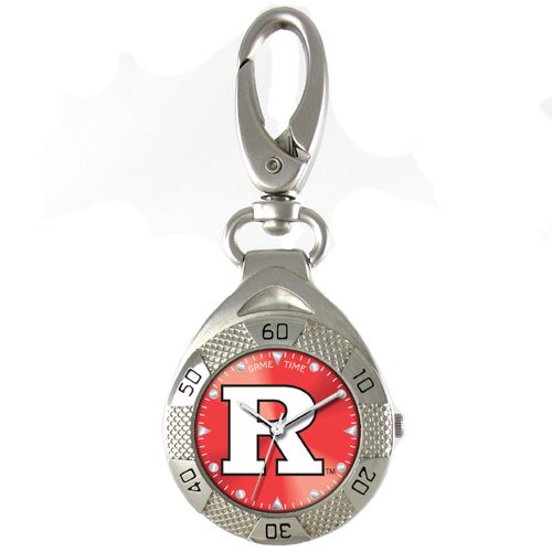 GAME TIME RUTGERS SCARLET KNIGHTS CLIP ON WATCH GRANDSTAND SERIES FREE SHIPPING LIFETIME WARRANTY