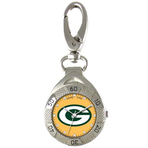GAME TIME GREEN BAY PACKERS CLIP ON WATCH GRANDSTAND SERIES FREE SHIPPING LIFETIME WARRANTY