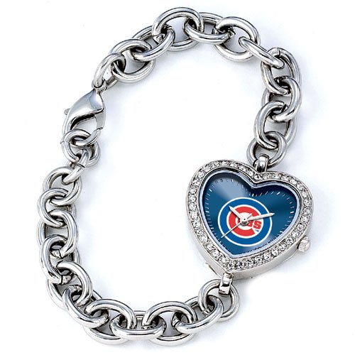 GAME TIME CHICAGO CUBS HEART WATCH FREE SHIPPING LIFETIME WARRANTY