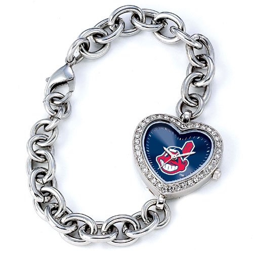 GAME TIME CLEVELAND INDIANS HEART WATCH FREE SHIPPING LIFETIME WARRANTY