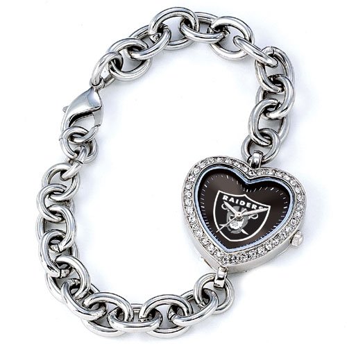 GAME TIME OAKLAND RAIDERS HEART WATCH FREE SHIPPING LIFETIME WARRANTY