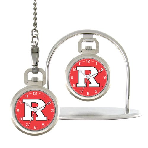 GAME TIME RUTGERS SCARLET KNIGHTS POCKET WATCH LIFETIME WARRANTY FREE SHIPPING