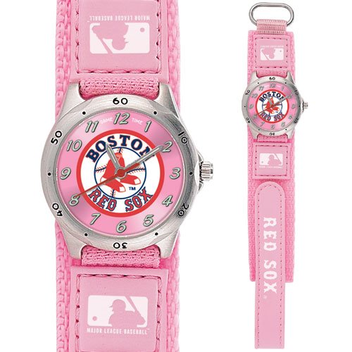 GAME TIME BOSTON RED SOX (SOX LOGO) FUTURE STAR SERIES WATCH PINK LIFETIME WARRANTY FREE SHIPPING