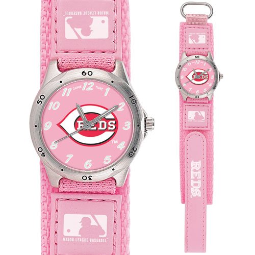 GAME TIME CINCINNATI REDS FUTURE STAR SERIES WATCH PINK LIFETIME WARRANTY FREE SHIPPING