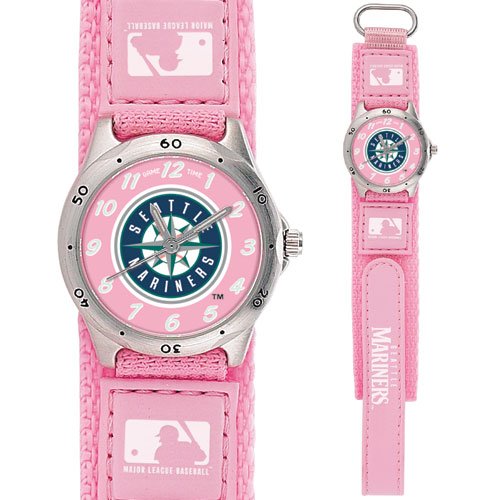 GAME TIME SEATTLE MARINERS FUTURE STAR SERIES WATCH PINK LIFETIME WARRANTY FREE SHIPPING