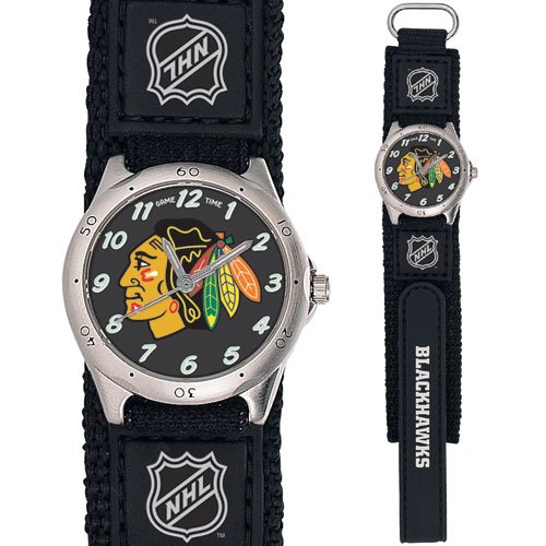 GAME TIME CHICAGO BLACKHAWKS FUTURE STAR SERIES WATCH LIFETIME WARRANTY FREE SHIPPING