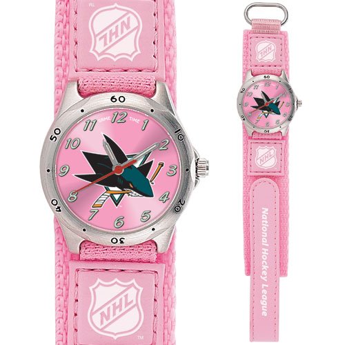 GAME TIME SAN JOSE SHARKS FUTURE STAR SERIES WATCH PINK LIFETIME WARRANTY FREE SHIPPING