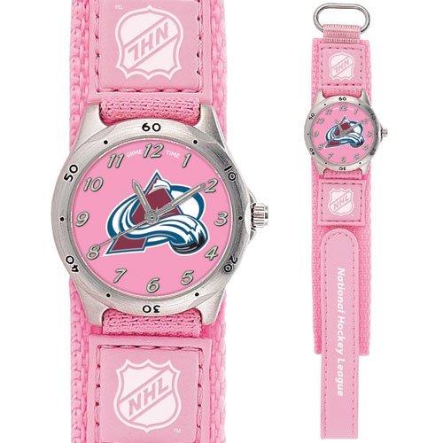 GAME TIME COLORADO AVALANCHE FUTURE STAR SERIES WATCH (PINK) LIFETIME WARRANTY FREE SHIPPING