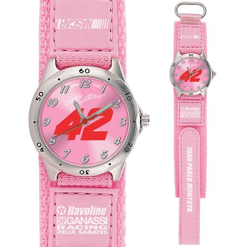 GAME TIME JUAN MONTOYA #42 FUTURE STAR SERIES WATCH PINK LIFETIME WARRANTY FREE SHIPPING