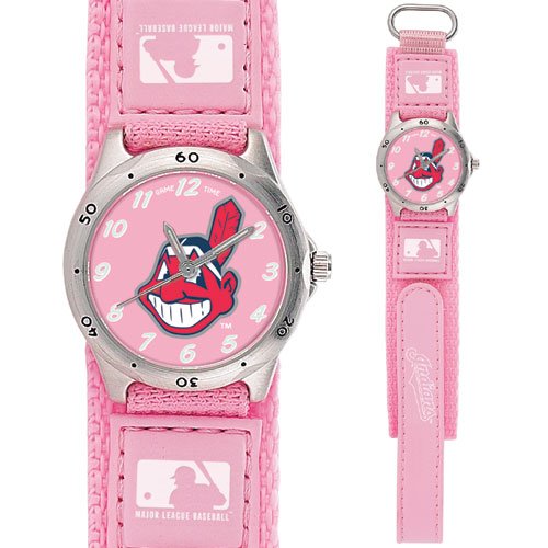 GAME TIME CLEVELAND INDIANS FUTURE STAR SERIES WATCH PINK LIFETIME WARRANTY FREE SHIPPING
