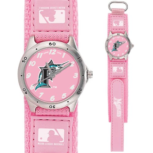 GAME TIME FLORIDA MARLINS FUTURE STAR SERIES WATCH PINK LIFETIME WARRANTY FREE SHIPPING