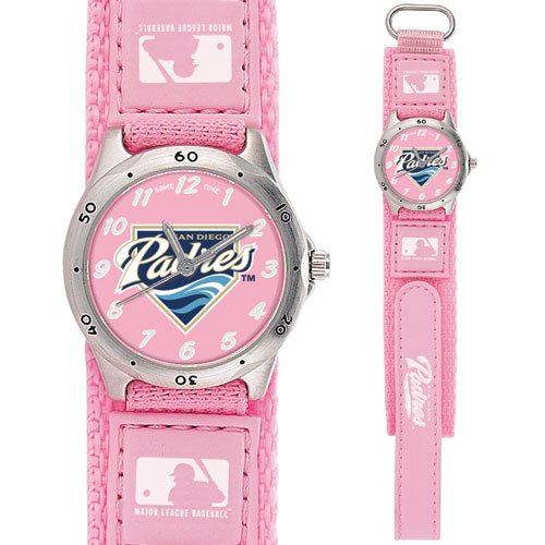 GAME TIME SAN DIEGO PADRES FUTURE STAR SERIES WATCH PINK LIFETIME WARRANTY FREE SHIPPING