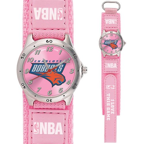 GAME TIME CHARLOTTE BOBCATS FUTURE STAR SERIES WATCH PINK LIFETIME WARRANTY FREE SHIPPING
