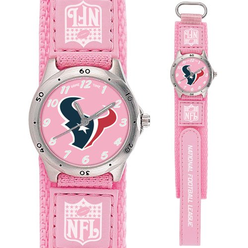 HOUSTON TEXANS FUTURE STAR SERIES PINK WATCH LIFETIME WARRANTY FREE SHIPPING