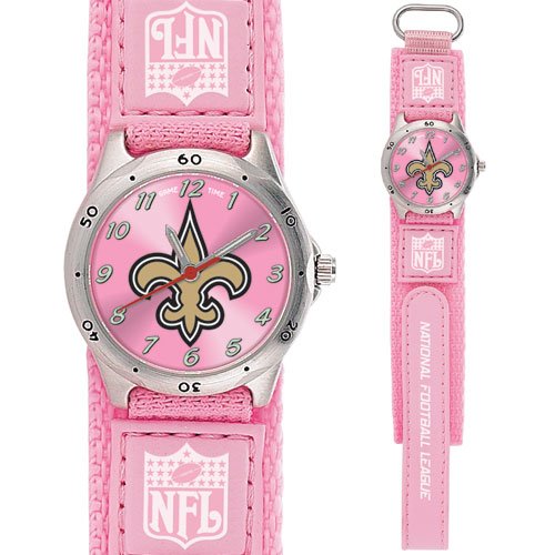 NEW ORLEANS SAINTS FUTURE STAR SERIES PINK WATCH LIFETIME WARRANTY FREE SHIPPING