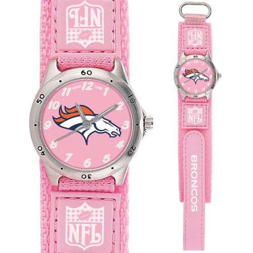 DENVER BRONCOS FUTURE STAR SERIES PINK WATCH LIFETIME WARRANTY FREE SHIPPING