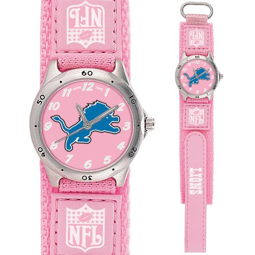 DETROIT LIONS FUTURE STAR SERIES PINK WATCH LIFETIME WARRANTY FREE SHIPPING